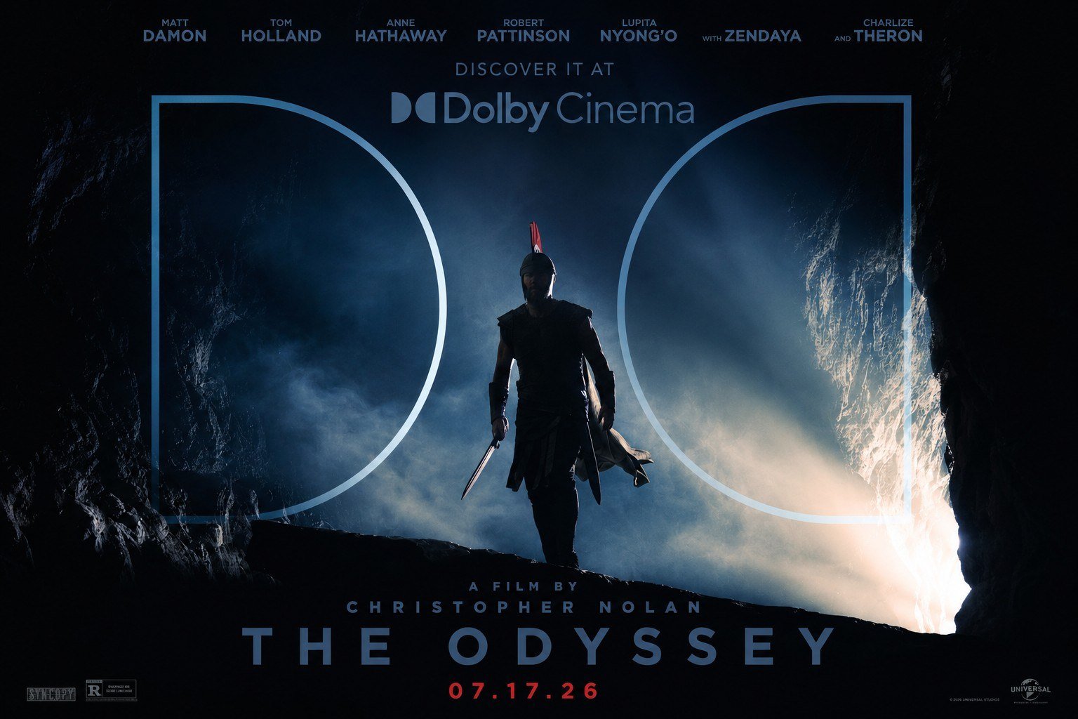 The Odyssey review – official Dolby Cinema poster for Christopher Nolan's 2026 film