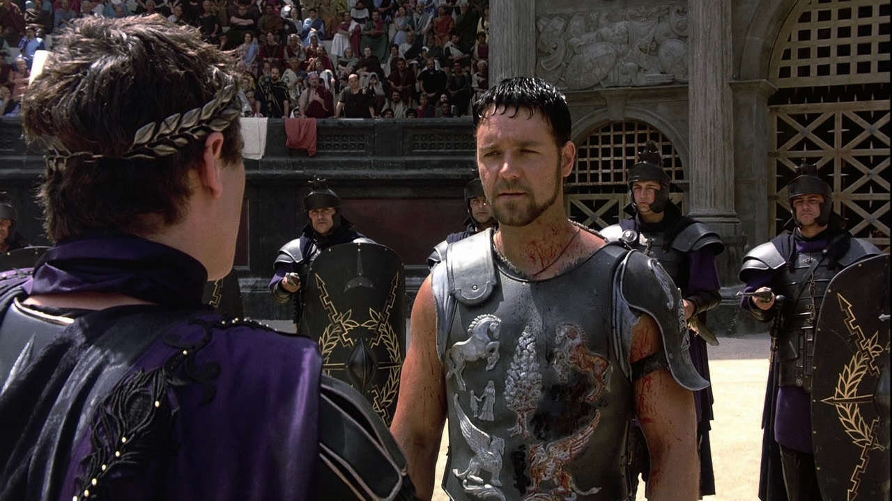 Russell Crowe as Maximus in Gladiator - best Amazon Prime movies to watch this week