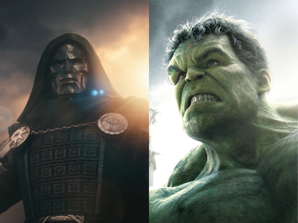 Doctor Doom confronts Bruce Banner and the Hulk in Endgame Encore's mid-credits bunker scene